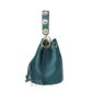 Borsa a Mano in Vera Pelle DA De Angelis - MINORI Blu ceruleo