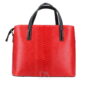 Borsa a Mano in Vera Pelle Italiana DA De Angelis - Pitigliano Rosso