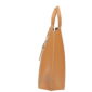 Borsa a Spalla in Vera Pelle Italiana DA De Angelis - Porto San Giorgio Cognac